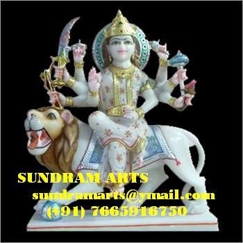 Durga marble statue