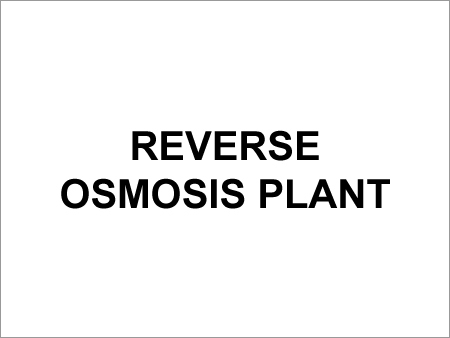 Reverse Osmosis Plant