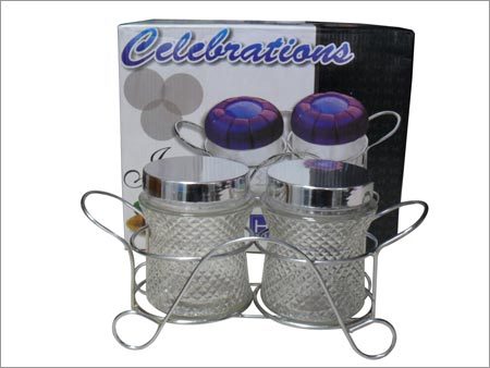 Stainless Steel Double Bowl Stands
