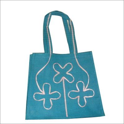 Floral Design Jute Bags