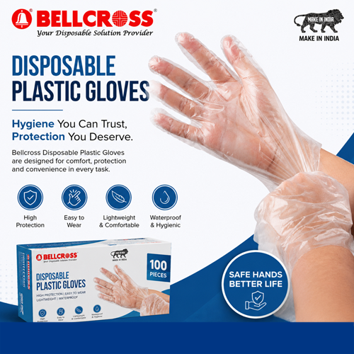 Disposable Pe Hand Gloves - Color: Transparent