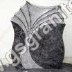 European Granite Monument - Polished Jet Black & Visage Blue Granite, Variable Dimensions, Weather Resistant, Durable Design