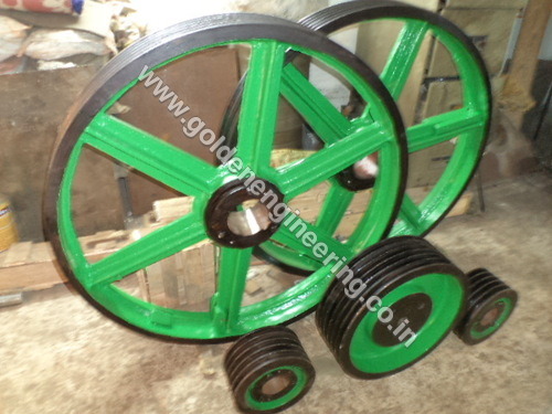 V Belt Pulley - Cast Iron, 2" to 120" OD, Green | Durable Design, Corrosion Resistant, Smooth Operation