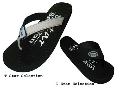 Mens Black Slippers