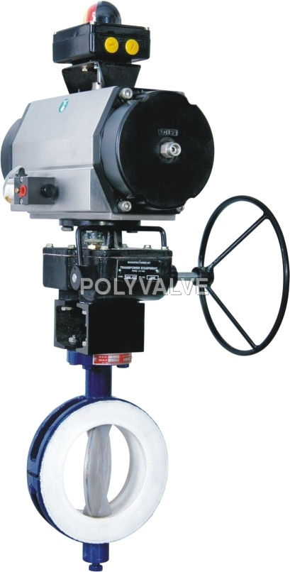 Pvdf Pneumatic Butterfly Valve