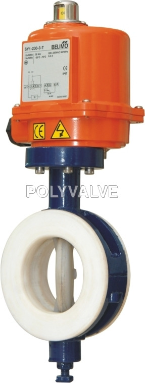 Pvdf electric Butterfly Valve