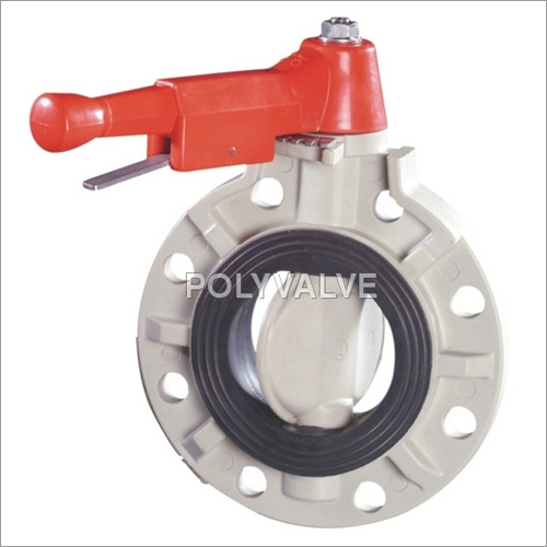 Pvdf Lever Type Butterfly Valve