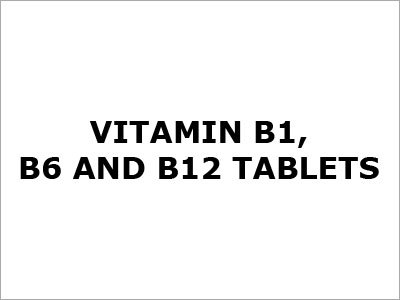 Vitamin B1 B6 And B12 Tablets