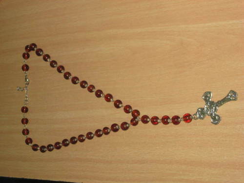 GAN-2 - Agate Beads 8-10mm, 50-60cm Reddish-Brown | Handcrafted, Polished, Spiritual Charm