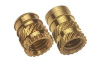 Brass Ultrasonic Inserts - Premium Quality Brass, Male Round Shape, Cnc Machined, Unidirectional Knurling For Plastic Molding, Wear & Tear Resistant