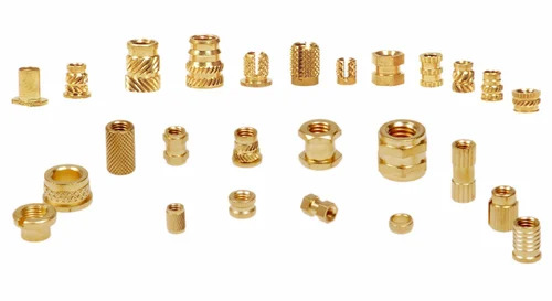 Round Brass Fittings For Plastic Mouldings