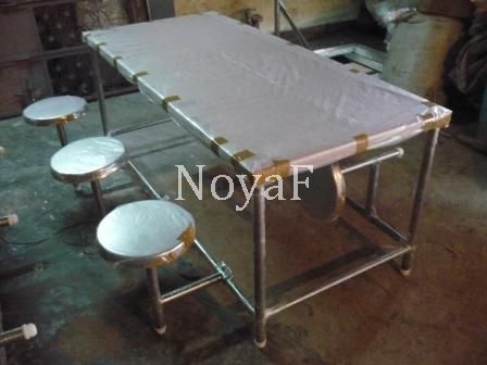 Canteen Dining Table - Folding Seats