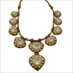 Antique Jewellery - Gold, 16-18 Inches, 50-100 Grams | Elegant Design, Antique Style, Unique Collectible, Bezel Set Stones