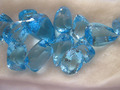 Blue Topaz Faceted Stones Lot - Varied Sizes And Shapes, Brilliant Shine, Fine Clarity