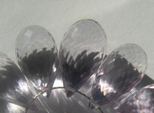 Pink Amethyst Faceted Briolettes
