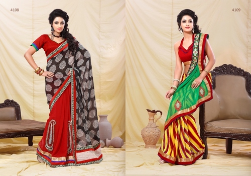 Fashion Designer Georgette Sarees