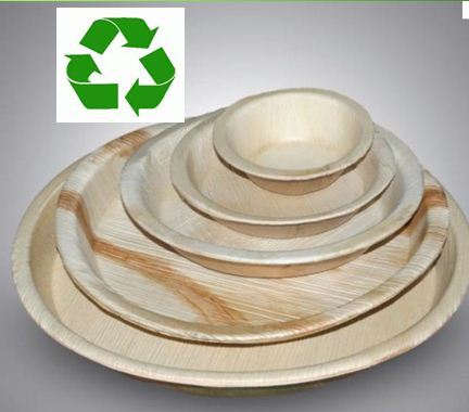 Round Areca plate