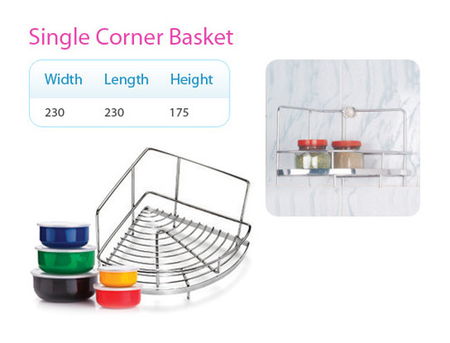 SS Single Corner Basket