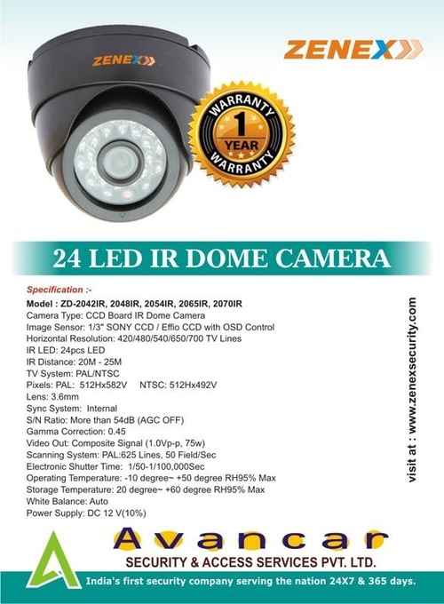 IR Dome camera