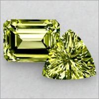 Olive Quartz Cut Gems