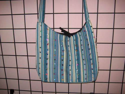 Canvas Bags - Canvas, 12x10 Inches, Drawstring Closure | Hand-Embroidered, Sequin Accents, Lightweight Eco-Friendly