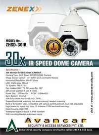IR Speed dome camera