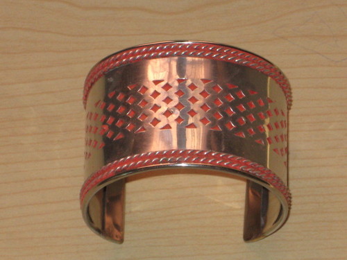 Cuffling - Brass, 60x50mm, Copper | Handcrafted, Polished Finish, Stone Accents, Elegant Design