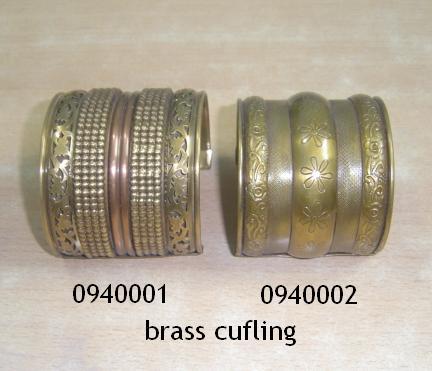 Cuffling - Brass, Gold Color | Handcrafted, Stone Accents, Polished Finish, Durable Wrist Adornment