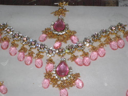 Zercon Stone Sets - Stone & Metal, Assorted Colors | Elegant Design, Party Wear, Durable Material