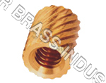 Brass Knurling Inserts - Free Cutting Brass, M2+ Size, Nickel/Tin Plated | Durable, Easy Installation, ISO Threads