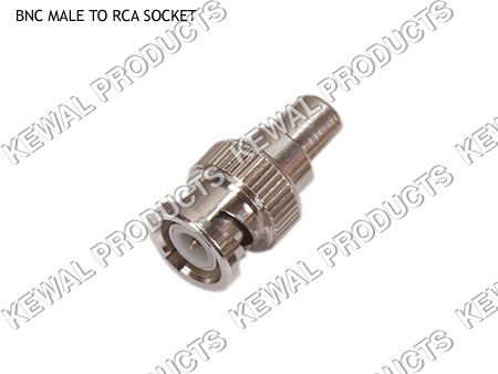 BNC Plug To RCA Socket Adaptor