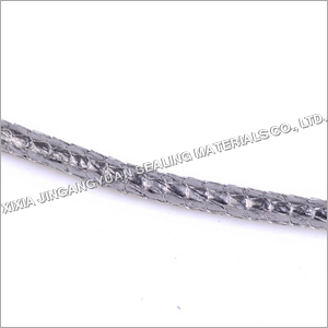 Graphite Yarn With Outside Crocheted Inconel Wire