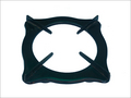 Pan Support Rings - Cast Iron 150x150x20mm Black Enamel, Durable Finish, Heat Resistant 500â°c, Dimensional Accuracy