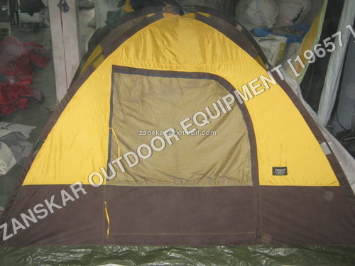 Tent Dome For Men - Polyester, Single Layer, Laminated Design | Tear Proof, Lightweight, Easy to Carry, Ideal for Camping and Trekking