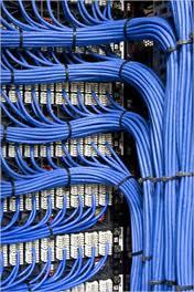 Blue Systimax Cabling Solution