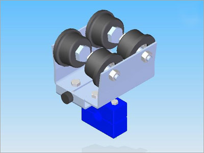 Festoon Cable Trolley Metalic