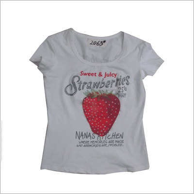 Printed Top with Stones