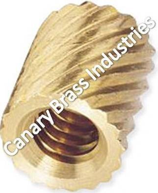 Brass Cross Knurled Inerts