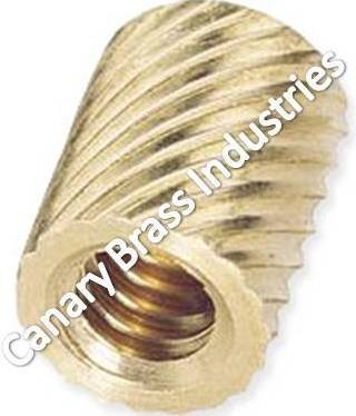 Brass Helical Knurled Inserts