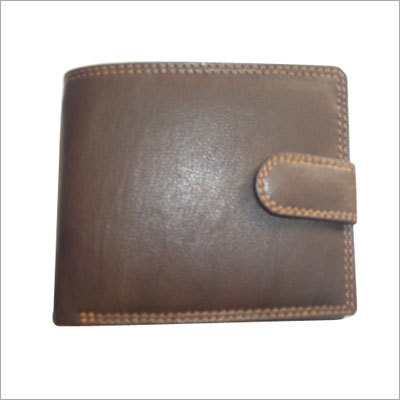 Button Leather Wallet