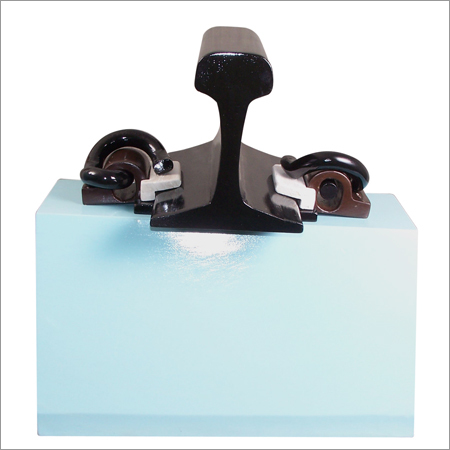 Embedded Track Assembly - Steel & Elastomer, Standard Gauge, IP67 Water Seal, Electrical Insulation, Lateral Rail Movement