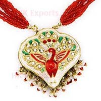 Terracotta Pendants - 5x4 cm, Red, Hand-Painted Terracotta | Elegant Design, Handcrafted Detail, Cultural Heritage, Gift Box Packaging