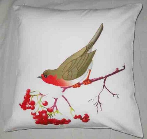 Printed Bird Cushion Cover