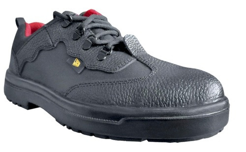 Black Leather Safety Shoes