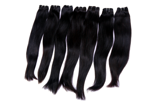 Raw Temple Straight Hair Extensions - 100% Remy Human Hair 406.4mm Length | Glossy Tangle-Free Easy to Wash and Comb