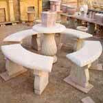 Sandstone Round Bench
