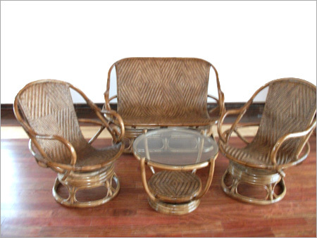 Cane Round Ring Sofa Set
