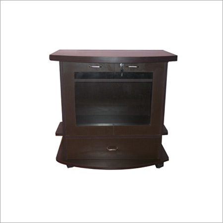 T.V. Trolley - Wood, 30x20x15 Inches, Brown | Sturdy Build, Easy Assembly, Cable Management