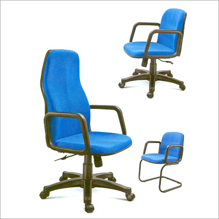 Project Series - Fabric Metal, Blue | Ergonomic Design, Adjustable Height, Lumbar Support, Swivel Base, Easy Assembly