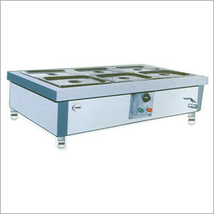 Table Top Bain Marie - Stainless Steel, 76x50x30cm | 8xGN 1/3 Capacity, Durable Build, Easy Clean, Efficient Use, Even Heating, Space Saving